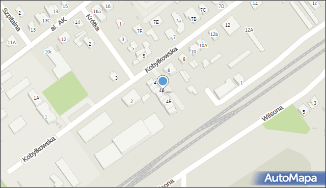 Wołomin, Kobyłkowska, 4C, mapa Wołomin