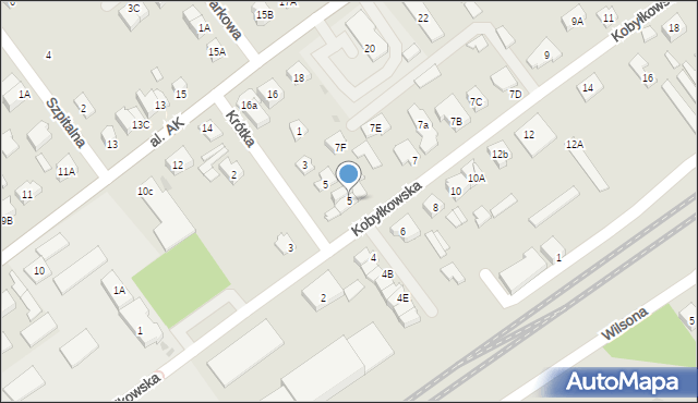 Wołomin, Kobyłkowska, 5, mapa Wołomin