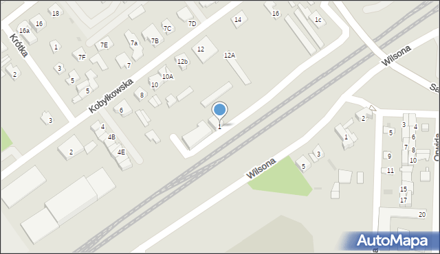 Wołomin, Kolejowa, 1, mapa Wołomin