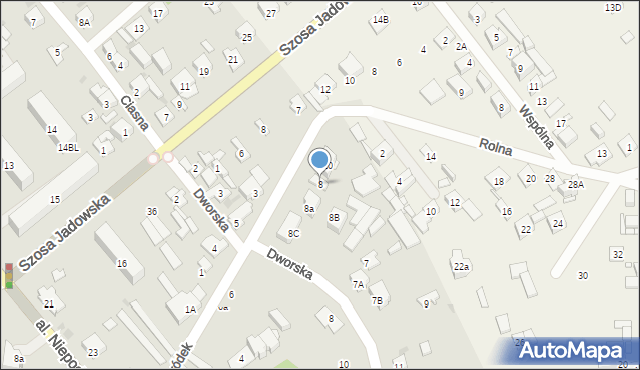 Wołomin, Kolonia Gródek, 8, mapa Wołomin