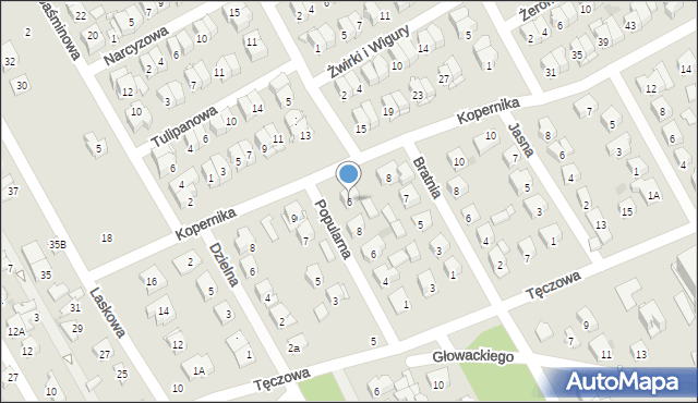 Wołomin, Kopernika Mikołaja, 6, mapa Wołomin