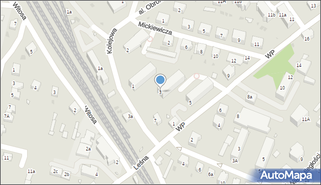 Wołów, Kolejowa, 3, mapa Wołów