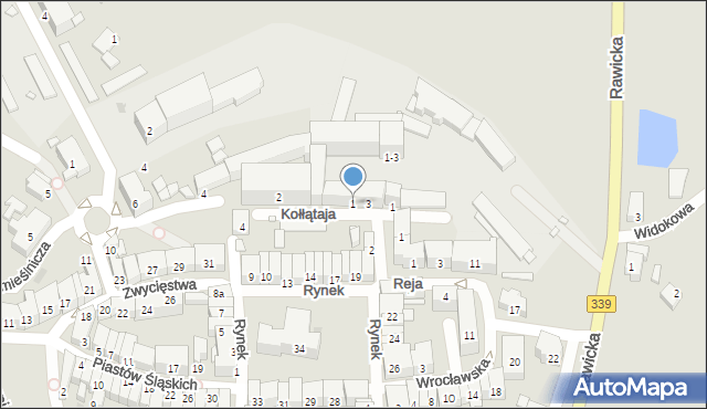 Wołów, Kołłątaja Hugo, 1, mapa Wołów