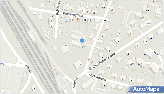 Wołów, Komuny Paryskiej, 3, mapa Wołów