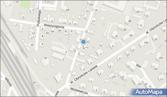 Wołów, Komuny Paryskiej, 8, mapa Wołów