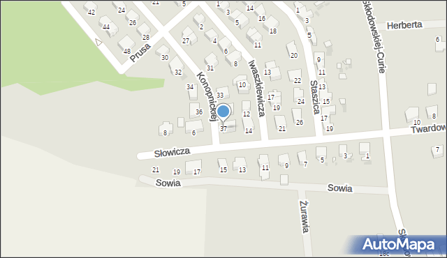 Wołów, Konopnickiej Marii, 37, mapa Wołów