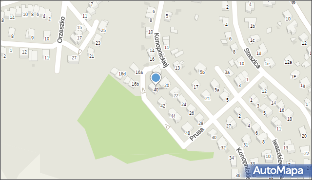 Wołów, Konopnickiej Marii, 40, mapa Wołów