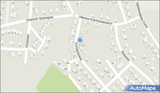 Wołów, Konopnickiej Marii, 9, mapa Wołów