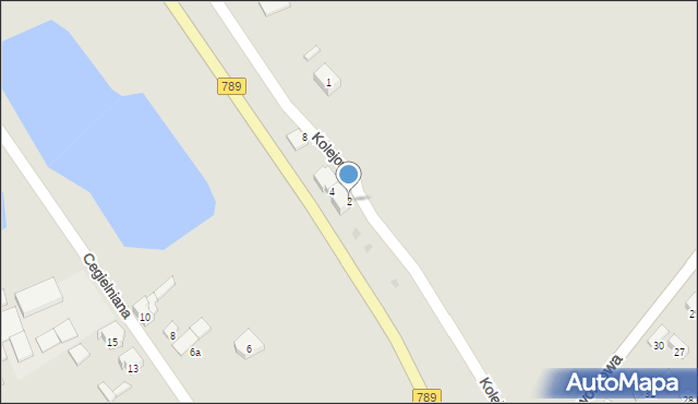 Woźniki, Kolejowa, 2, mapa Woźniki