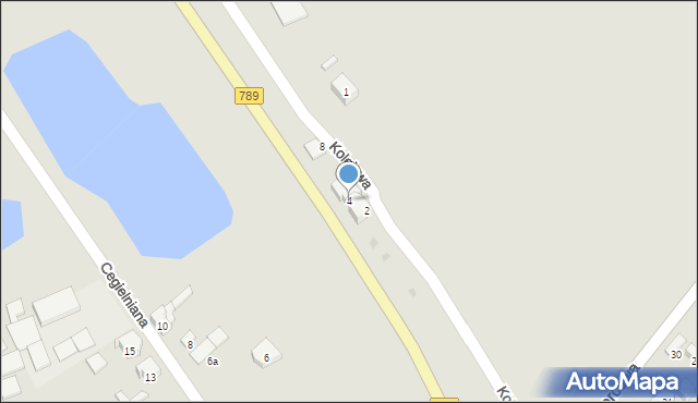 Woźniki, Kolejowa, 4, mapa Woźniki