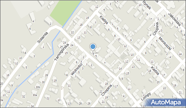 Woźniki, Kopernika Mikołaja, 3, mapa Woźniki