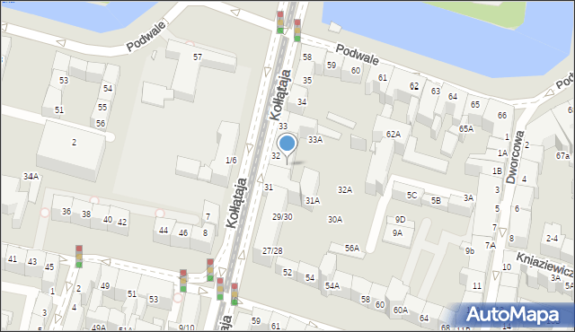 Wrocław, Kołłątaja Hugo, 327, mapa Wrocławia