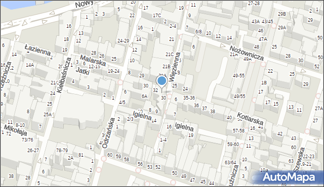 Wrocław, Kotlarska, 32A, mapa Wrocławia