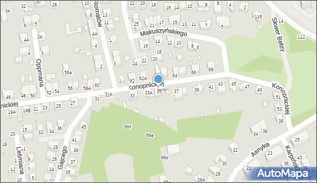 Wrocław, Konopnickiej Marii, 35, mapa Wrocławia