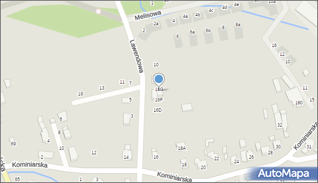 Wrocław, Kominiarska, 16G, mapa Wrocławia