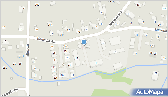 Wrocław, Kominiarska, 19b, mapa Wrocławia