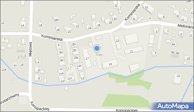 Wrocław, Kominiarska, 19e, mapa Wrocławia