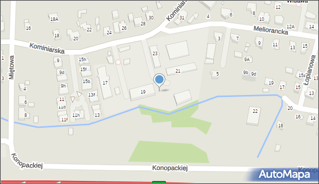 Wrocław, Kominiarska, 19n, mapa Wrocławia