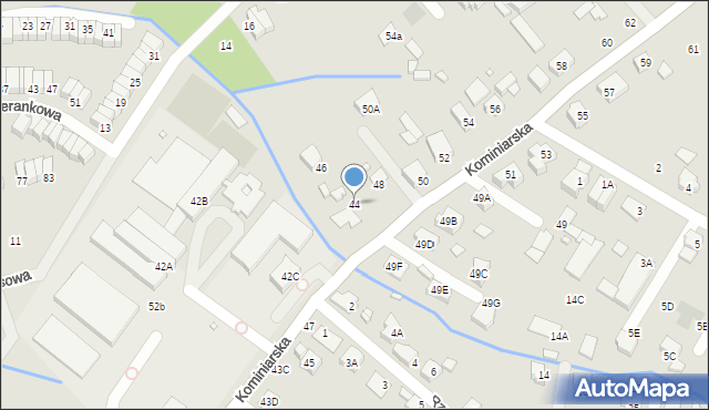Wrocław, Kominiarska, 44, mapa Wrocławia