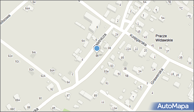 Wrocław, Kominiarska, 96, mapa Wrocławia