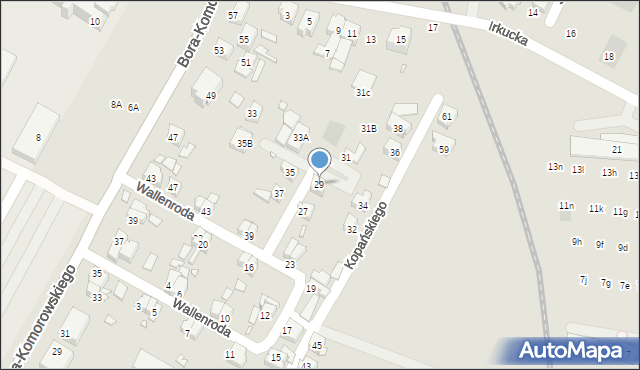 Wrocław, Konrada Wallenroda, 29, mapa Wrocławia