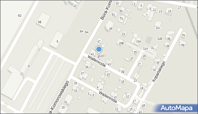 Wrocław, Konrada Wallenroda, 47, mapa Wrocławia
