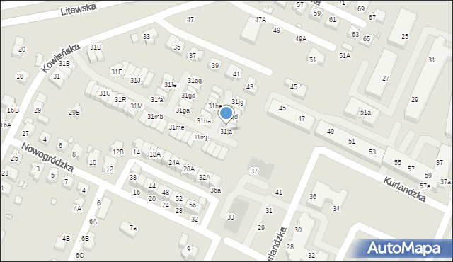 Wrocław, Kowieńska, 31ja, mapa Wrocławia