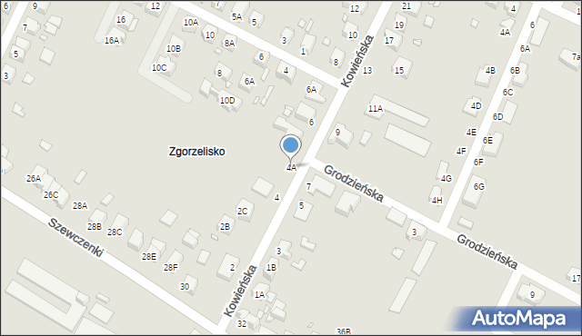 Wrocław, Kowieńska, 4A, mapa Wrocławia