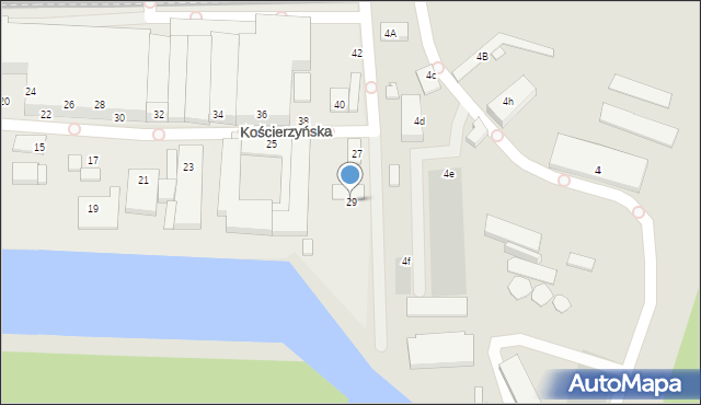 Wrocław, Kościerzyńska, 29, mapa Wrocławia