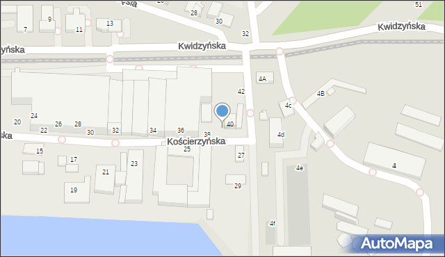 Wrocław, Kościerzyńska, 37, mapa Wrocławia