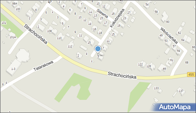 Wrocław, Kołodziejska, 3, mapa Wrocławia