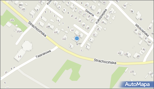 Wrocław, Kołodziejska, 4, mapa Wrocławia