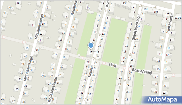 Wrocław, Kotsisa Aleksandra, 17, mapa Wrocławia