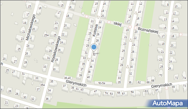 Wrocław, Kotsisa Aleksandra, 32, mapa Wrocławia