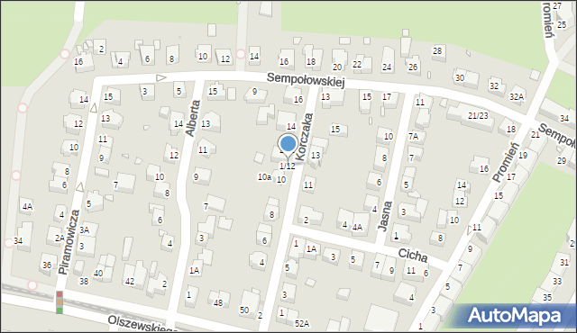 Wrocław, Korczaka Janusza, 1/12, mapa Wrocławia