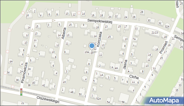 Wrocław, Korczaka Janusza, 10, mapa Wrocławia