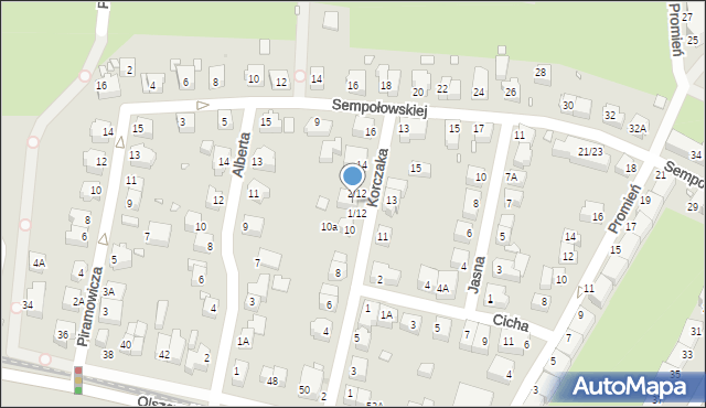 Wrocław, Korczaka Janusza, 12, mapa Wrocławia