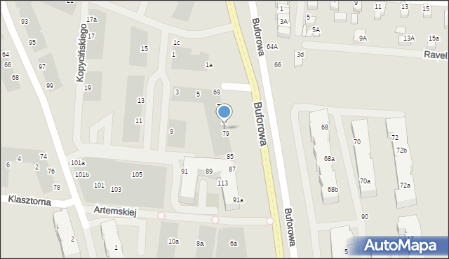 Wrocław, Kopycińskiego Adama, 7, mapa Wrocławia