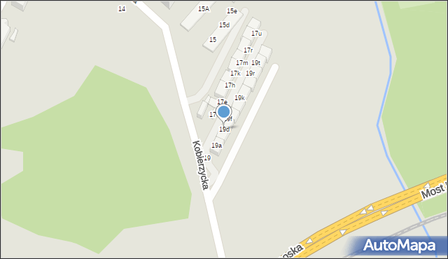 Wrocław, Kobierzycka, 19d, mapa Wrocławia