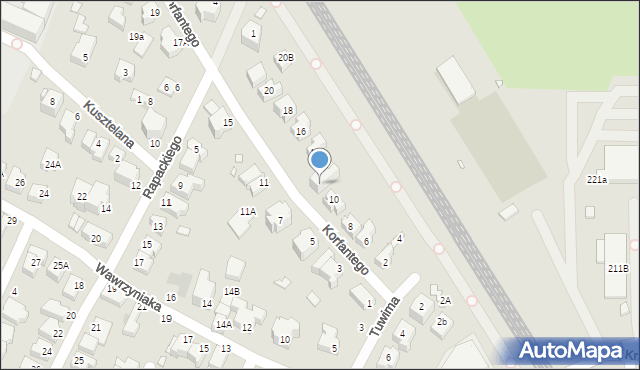 Wrocław, Korfantego Wojciecha, 12, mapa Wrocławia