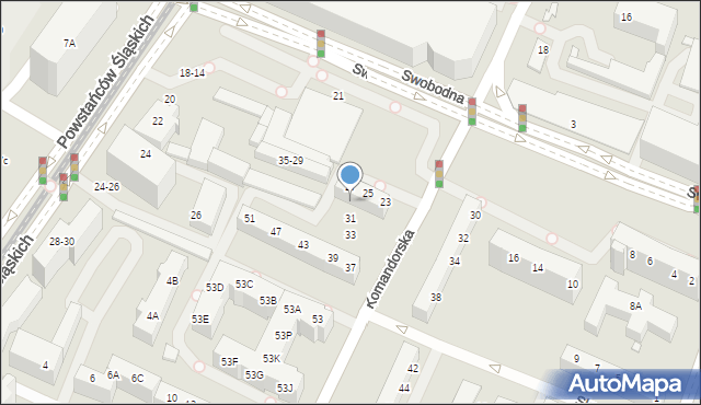 Wrocław, Komandorska, 29, mapa Wrocławia