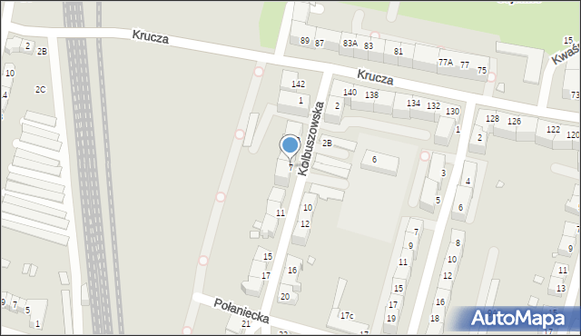 Wrocław, Kolbuszowska, 7, mapa Wrocławia