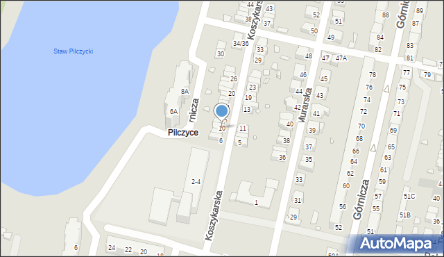 Wrocław, Koszykarska, 10, mapa Wrocławia