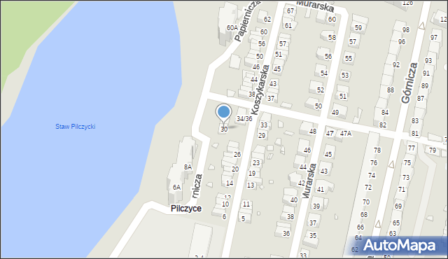 Wrocław, Koszykarska, 30-32, mapa Wrocławia