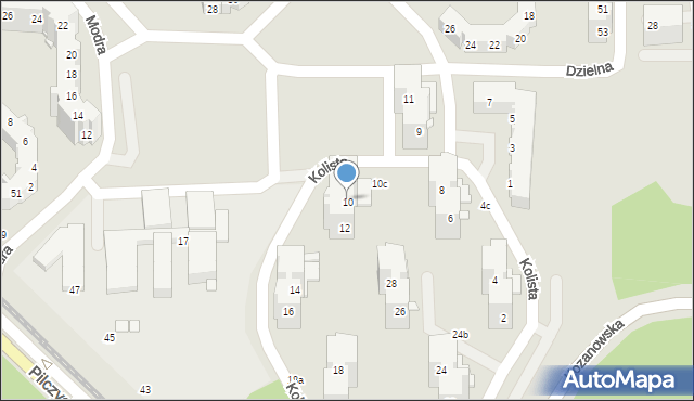 Wrocław, Kolista, 10, mapa Wrocławia