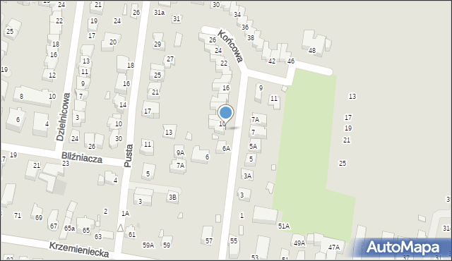 Wrocław, Końcowa, 8, mapa Wrocławia