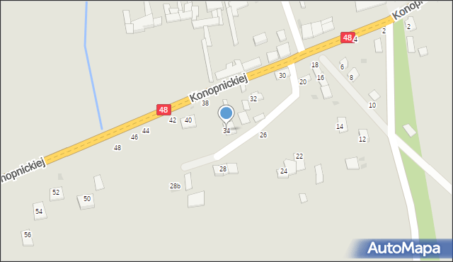 Wyśmierzyce, Konopnickiej Marii, 34, mapa Wyśmierzyce