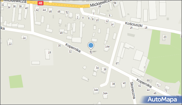 Wyśmierzyce, Kopernika Mikołaja, 51, mapa Wyśmierzyce