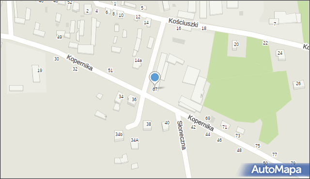 Wyśmierzyce, Kopernika Mikołaja, 67, mapa Wyśmierzyce