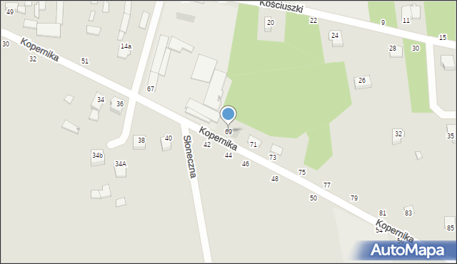 Wyśmierzyce, Kopernika Mikołaja, 69, mapa Wyśmierzyce